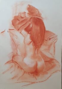 Sanguine de Matthieu Brazes : El regreso de la morena, nu féminin de dos relevant ses cheveux